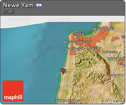 Satellite 3D Map of Newe Yam