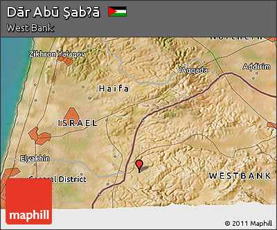 Satellite 3D Map of Dār Abū Şabḩā