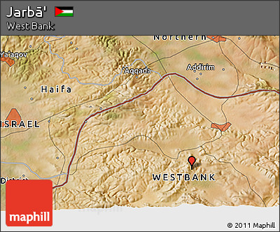 Satellite 3D Map of Jarbā'