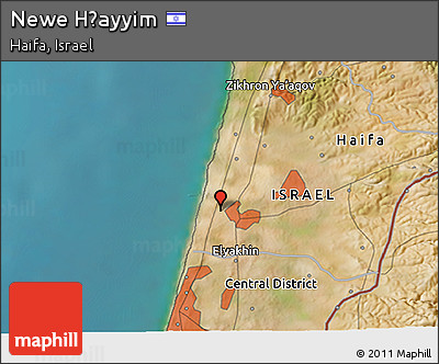Satellite 3D Map of Newe H̱ayyim