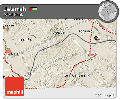 Shaded Relief 3D Map of Jalamah