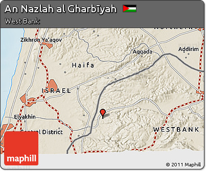 Shaded Relief 3D Map of An Nazlah Al Gharbīyah