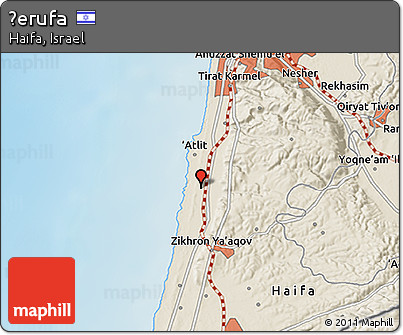 Shaded Relief 3D Map of Ẕerufa
