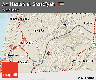 Shaded Relief 3D Map of An Nazlah Al Gharbīyah