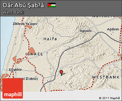 Shaded Relief 3D Map of Dār Abū Şabḩā