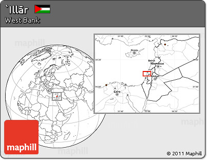 Blank Location Map of `Illār