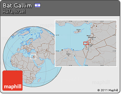Gray Location Map of Bat Gallim
