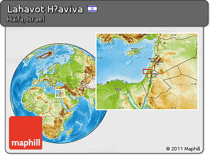 Physical Location Map of Lahavot H̱aviva