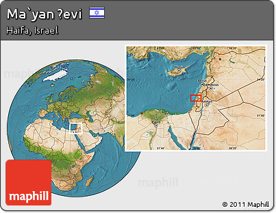 Satellite Location Map of Ma`yan Ẕevi
