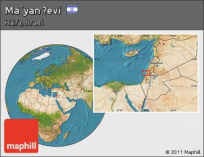 Satellite Location Map of Ma`yan Ẕevi