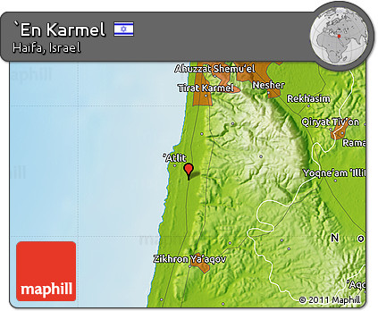 Physical Map of `En Karmel