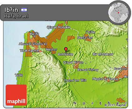 Physical Map of Ibṭin