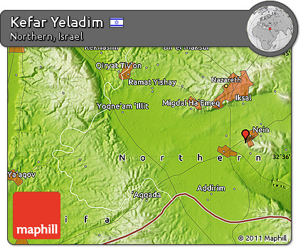 Physical Map of Kefar Yeladim
