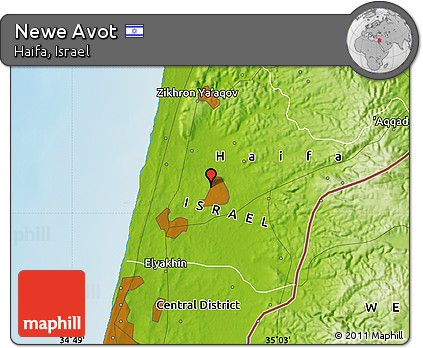 Physical Map of Newe Avot