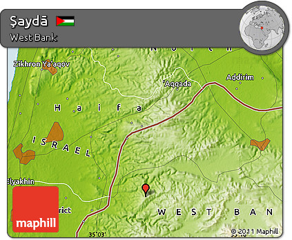 Physical Map of Şaydā