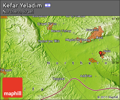 Physical Map of Kefar Yeladim
