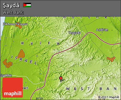 Physical Map of Şaydā