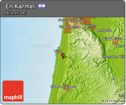 Physical Map of `En Karmel