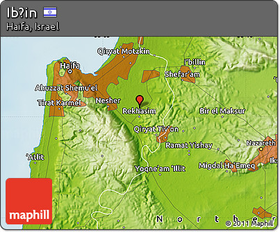 Physical Map of Ibṭin