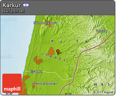 Physical Map of Karkur