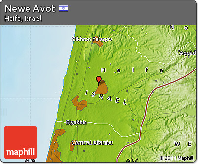 Physical Map of Newe Avot