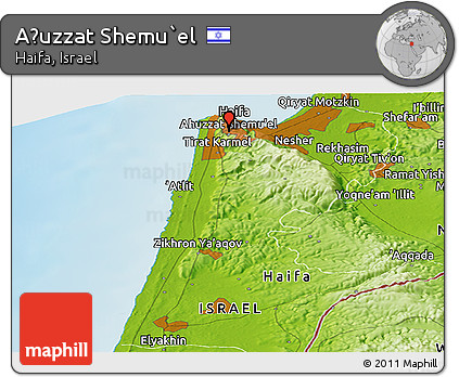 Physical Panoramic Map of Aẖuzzat Shemu`el