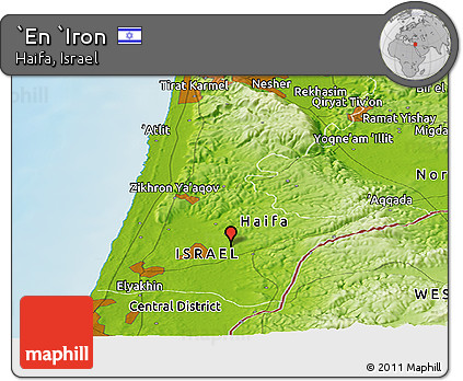 Physical Panoramic Map of `En `Iron