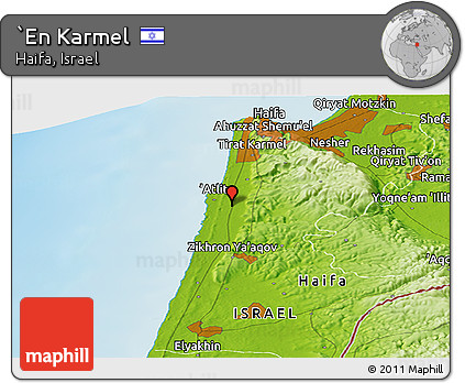 Physical Panoramic Map of `En Karmel