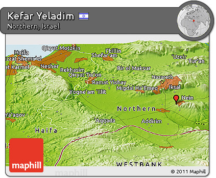 Physical Panoramic Map of Kefar Yeladim