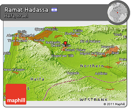 Physical Panoramic Map of Ramat Hadassa