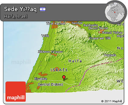Physical Panoramic Map of Sede Yiẕẖaq