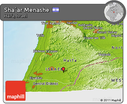 Physical Panoramic Map of Sha`ar Menashe