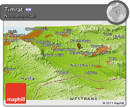 Physical Panoramic Map of Timrat