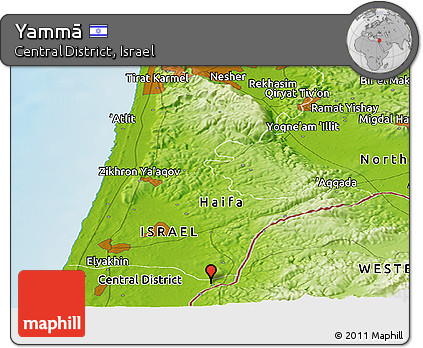 Physical Panoramic Map of Yammā