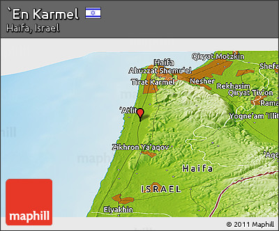 Physical Panoramic Map of `En Karmel
