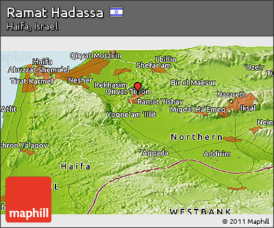 Physical Panoramic Map of Ramat Hadassa