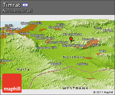 Physical Panoramic Map of Timrat