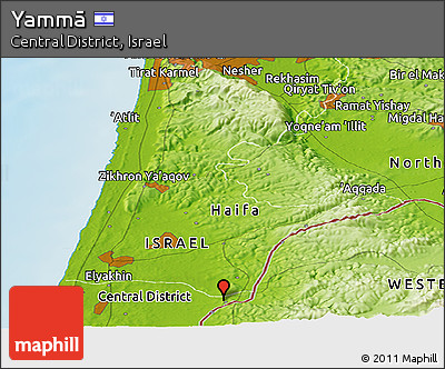 Physical Panoramic Map of Yammā
