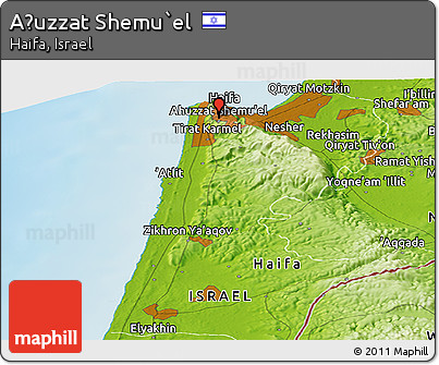 Physical Panoramic Map of Aẖuzzat Shemu`el