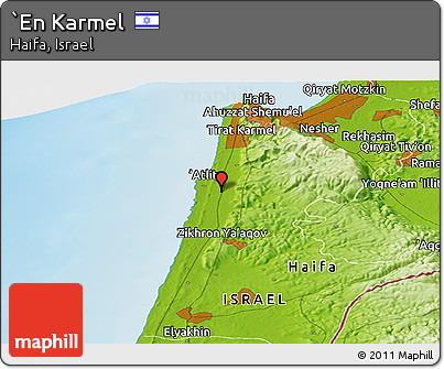 Physical Panoramic Map of `En Karmel