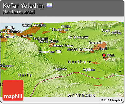 Physical Panoramic Map of Kefar Yeladim