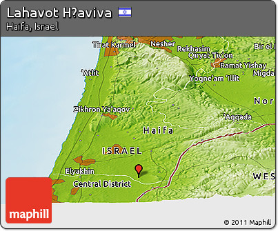 Physical Panoramic Map of Lahavot H̱aviva