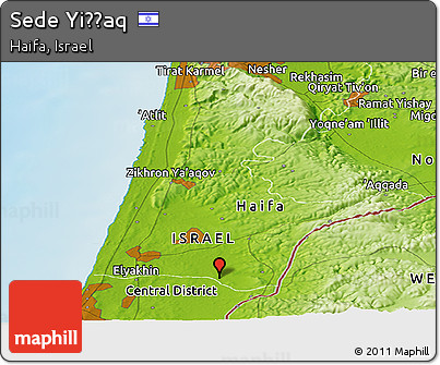 Physical Panoramic Map of Sede Yiẕẖaq