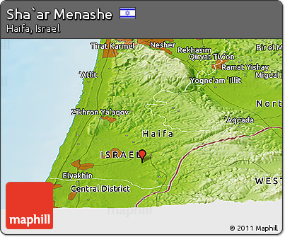 Physical Panoramic Map of Sha`ar Menashe