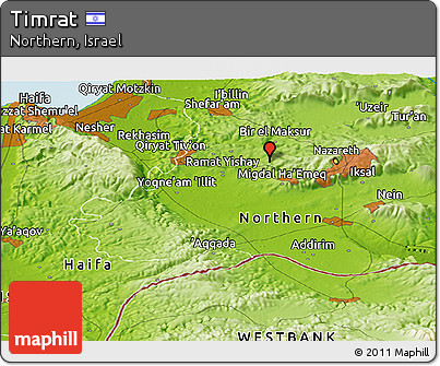 Physical Panoramic Map of Timrat