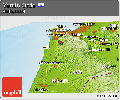 Physical Panoramic Map of Yemin Orde