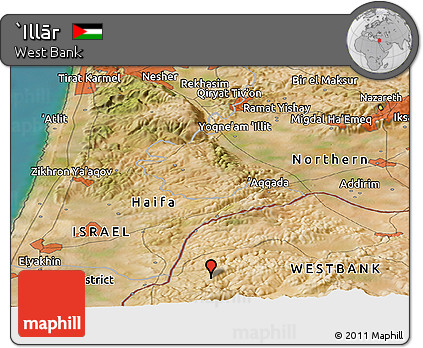 Satellite Panoramic Map of `Illār
