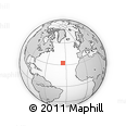 Outline Map of the Area around 32° 36' 26" N, 34° 46' 29" W, rectangular outline