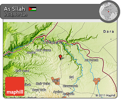 Physical 3D Map of As Sīlah