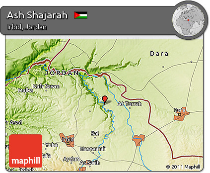Physical 3D Map of Ash Shajarah